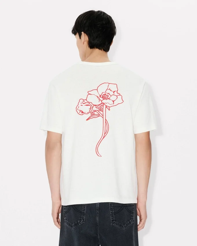 T-shirt Kenzo Archive Rose con ricamo in cotone T-shirt Kenzo Archive Rose con ricamo in cotone