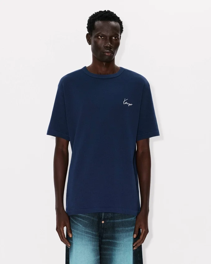 T-shirt Kenzo Archive Rose con ricamo in cotone T-shirt Kenzo Archive Rose con ricamo in cotone
