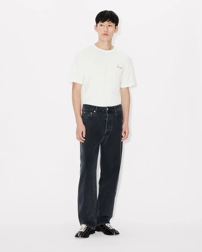 T-shirt Kenzo Archive Rose con ricamo in cotone T-shirt Kenzo Archive Rose con ricamo in cotone