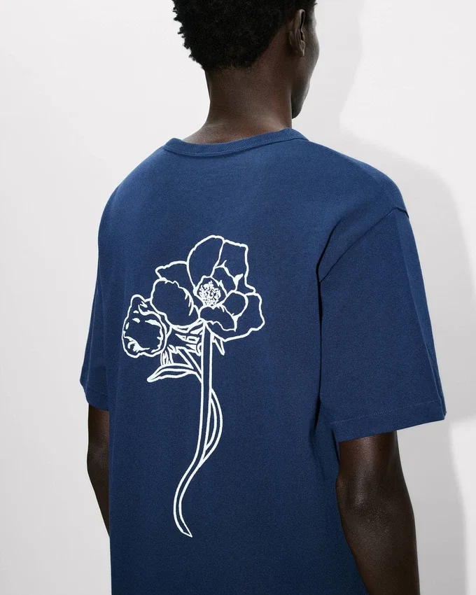 T-shirt Kenzo Archive Rose con ricamo in cotone T-shirt Kenzo Archive Rose con ricamo in cotone