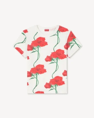 T-shirt Kenzo Archive Rose’ in cotone