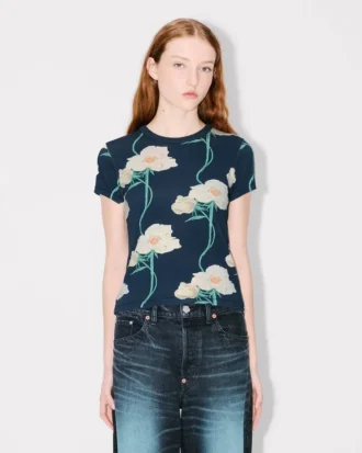 T-shirt Kenzo Archive Rose’ in cotone