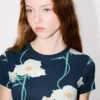 T-shirt Kenzo Archive Rose’ in cotone T-shirt Kenzo Archive Rose’ in cotone