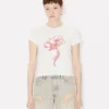 T-shirt “Kenzo Archive Rose” in cotone con sagoma T-shirt “Kenzo Archive Rose” in cotone con sagoma