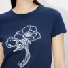 T-shirt “Kenzo Archive Rose” in cotone con sagoma T-shirt “Kenzo Archive Rose” in cotone con sagoma