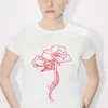 T-shirt “Kenzo Archive Rose” in cotone con sagoma T-shirt “Kenzo Archive Rose” in cotone con sagoma
