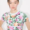 T-shirt “Kenzo Floral” in cotone T-shirt “Kenzo Floral” in cotone