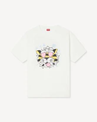 t shirt oversize kenzo wild tiger in cotone 1 1 330x413 - T-shirt oversize "Kenzo Wild Tiger" in cotone