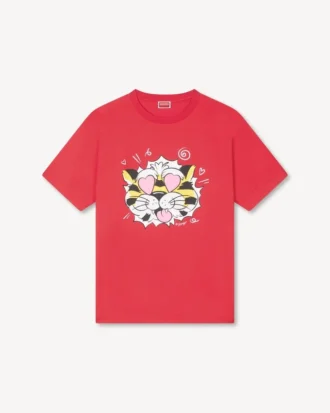 T-shirt oversize “Kenzo Wild Tiger” in cotone