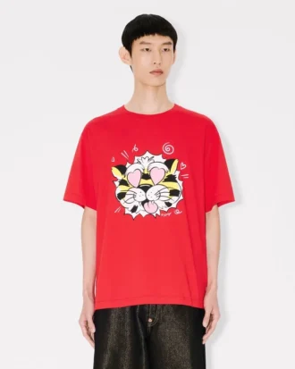 T-shirt oversize “Kenzo Wild Tiger” in cotone