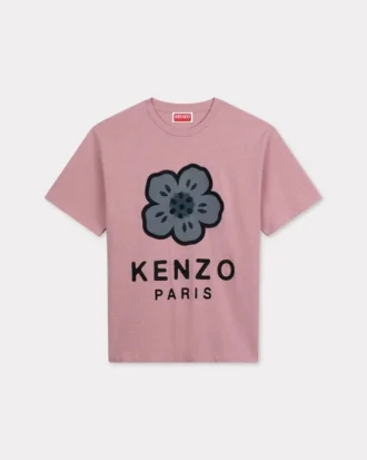 T-shirt oversize ricamata “Boke Flower” in cotone pesante