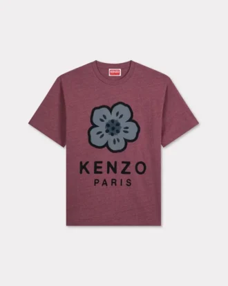 T-shirt oversize ricamata “Boke Flower” in cotone pesante