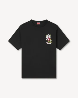 T-shirt oversize ricamata “Kenzo Wild Tiger” in cotone