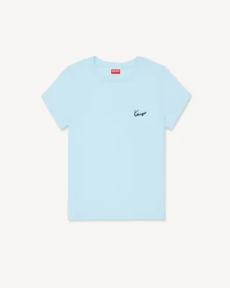 T-shirt ricamata “Kenzo Signature” in cotone