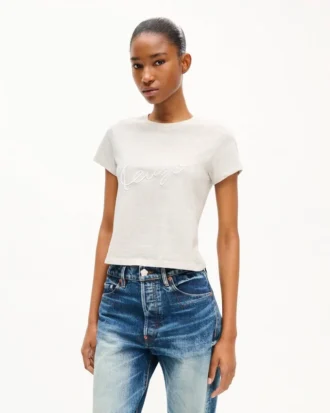 t shirt ricamata kenzo signature in cotone 2 12 330x413 - T-shirt ricamata "Kenzo Signature" in cotone