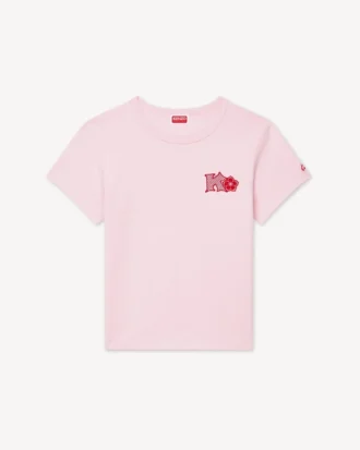 T-shirt slim fit con ricamo “Kenzo Paris Emblem” in cotone