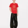 T-shirt slim in cotone con ricamo “Boke Flower” T-shirt slim in cotone con ricamo “Boke Flower”