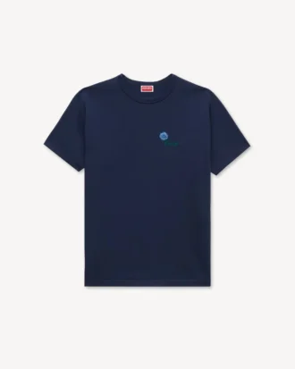 T-shirt slim ricamata “Kenzo Tulip” in cotone