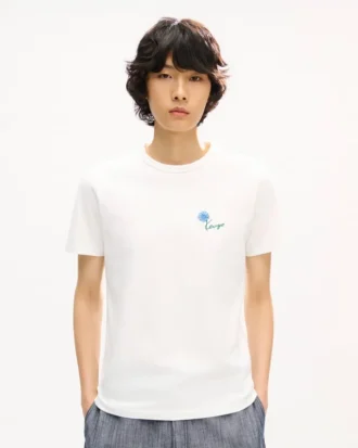 T-shirt slim ricamata “Kenzo Tulip” in cotone