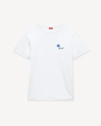T-shirt slim ricamata “Kenzo Tulip” in cotone