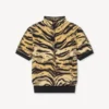 Top a collo alto “Kenzo Tiger” in misto cotone e lana Top a collo alto “Kenzo Tiger” in misto cotone e lana