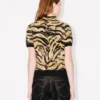 Top a collo alto “Kenzo Tiger” in misto cotone e lana Top a collo alto “Kenzo Tiger” in misto cotone e lana