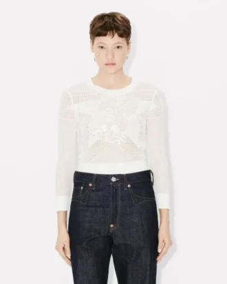Top corto a maniche lunghe “Kenzo Cartoon” in cotone