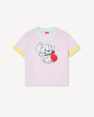 Top corto ‘Kenzo Cartoon’ in cotone spugnoso