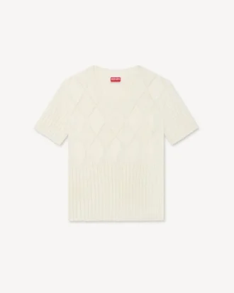 Top in maglia a maniche corte