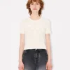 Top in maglia a maniche corte