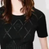 Top in maglia a maniche corte