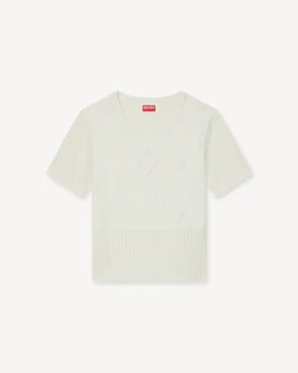 Top in pizzo elasticizzato