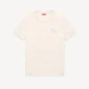 Top ricamato “Kenzo Tulip” in cotone spugnoso Top ricamato “Kenzo Tulip” in cotone spugnoso