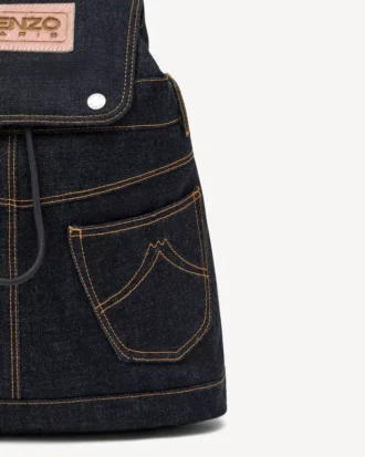 Zaino ‘Kenzo Five Pockets’ in twill effetto denim
